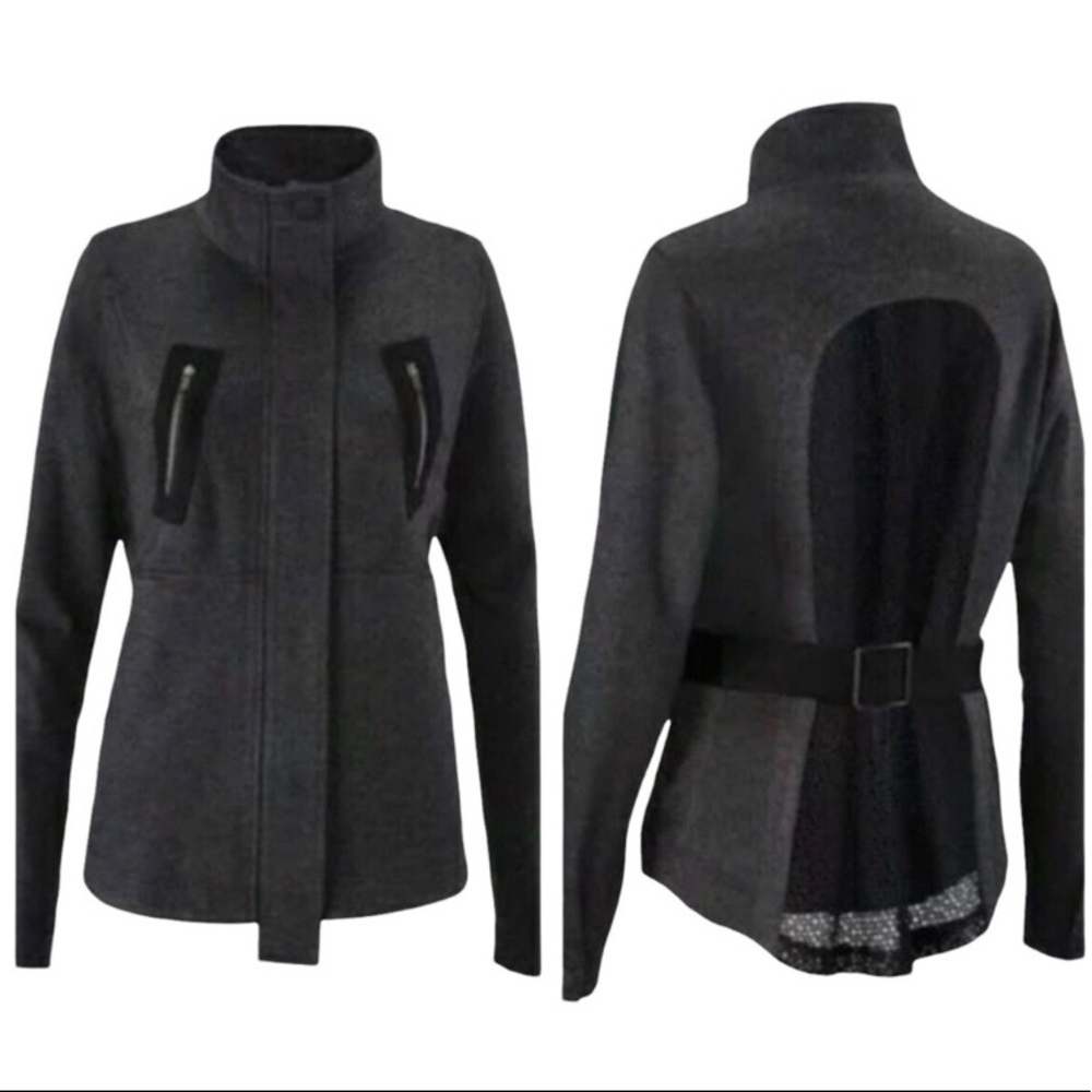 Cabi gray mesh back lined jacket!